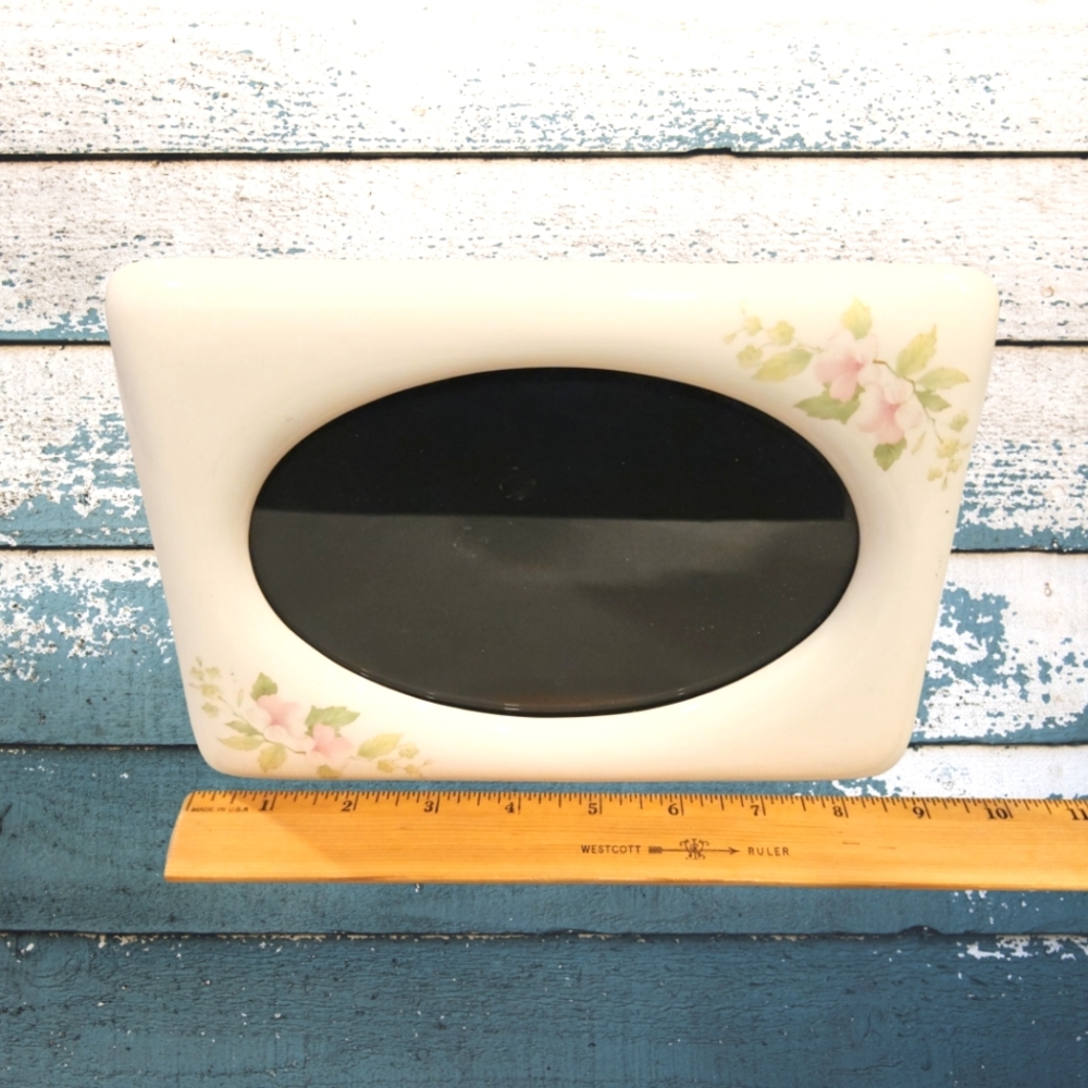 Vintage Porcelain Floral Garden Art Shabby Chic Boho Photo Frame 4×6